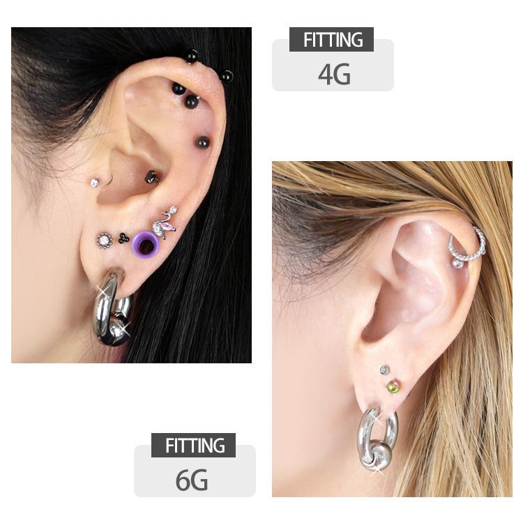 あるじゃん 祐天寺 ピアス ボディピアス 4mm Barn star 6g 2507161652