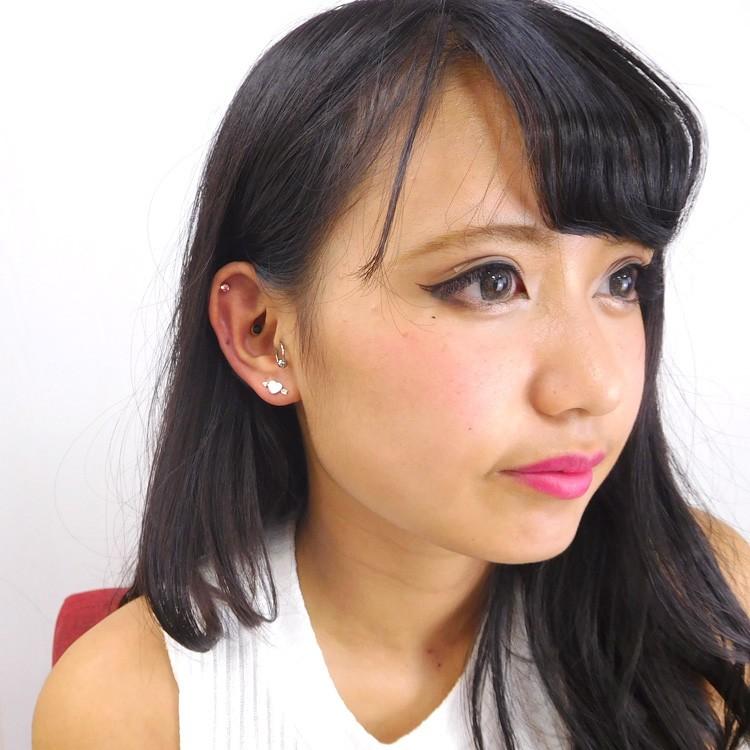 ボディピアス Soeur de Nana ハート矢バーベル 16G ストレートバーベル