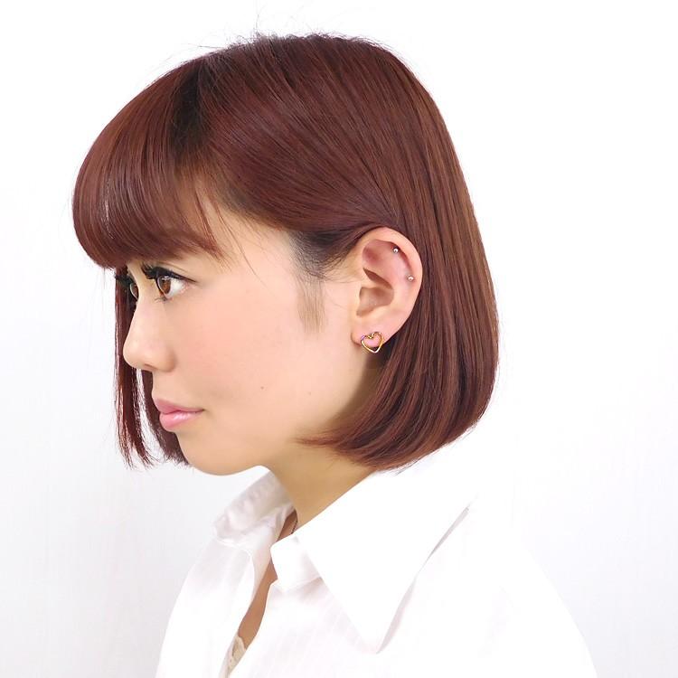 ボディピアス Soeur de Nana フレームハートバーベル 16G ストレート