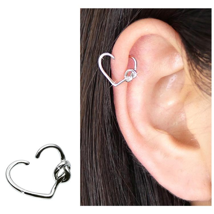 ボディピアス ひねって装着 アニー結び目ハートリング/18G ボディー