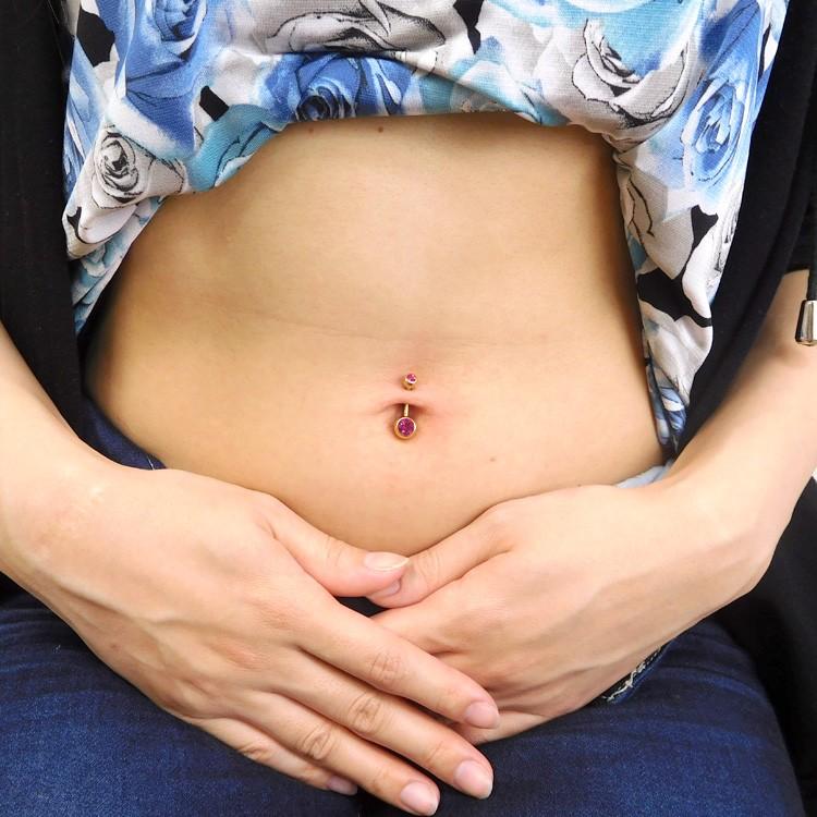 ボディピアス へそピアス ゴールドダブルジュエリーネイブル 14g ボディーピアス ヘソピアス Gdpn04 ピアス専門店ピアッシングナナ 通販 Yahoo ショッピング