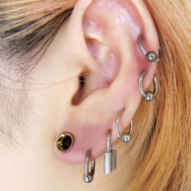 ピアス　８点 ボディピアス 4G 2G 0G 00G アイレット インダストリアルストレングス