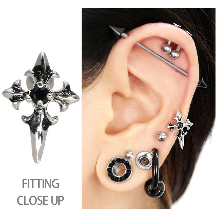 ボディピアス Soeur De Nana ゴシッククロスソードバーベル 16g ストレートバーベル クロス ボディーピアス 軟骨ピアス トラガス ヘリックス Ja ピアス専門店ピアッシングナナ 通販 Yahoo ショッピング