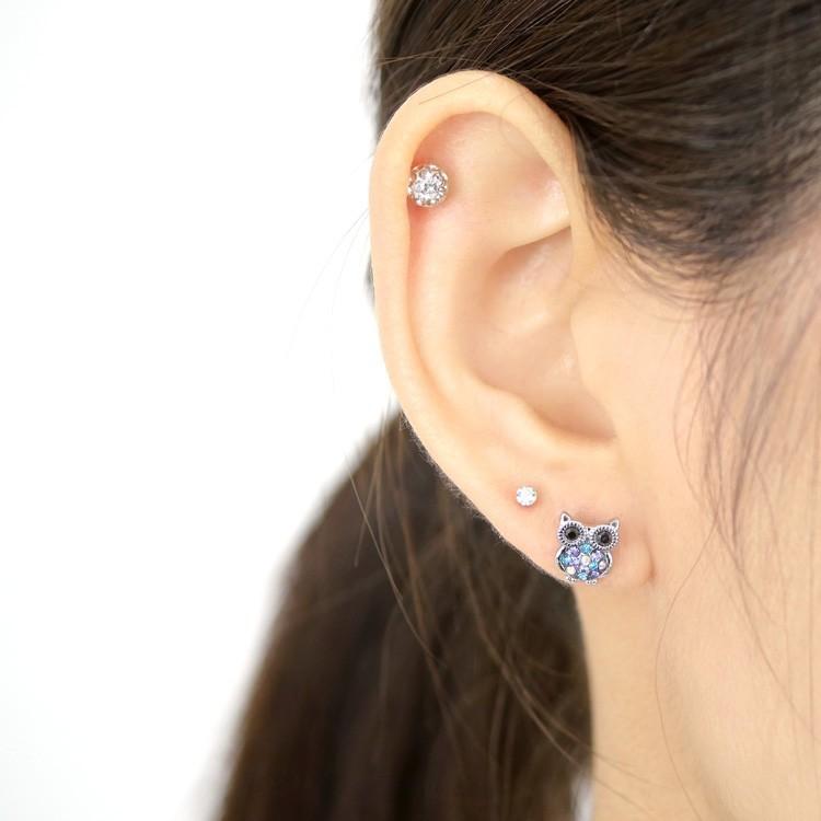 ボディピアス マルチカラージュエルアウルインターナルラブレット 16g ボディーピアス 軟骨ピアス トラガス ヘリックス Li32 ピアス専門店ピアッシングナナ 通販 Yahoo ショッピング