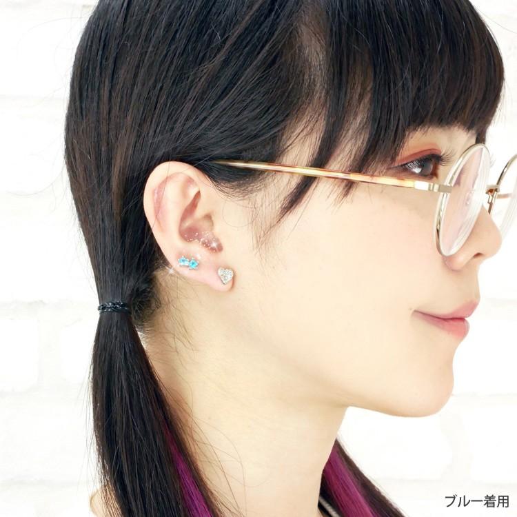 ボディピアス 16G ダブルスタージュエルインターナルラブレット