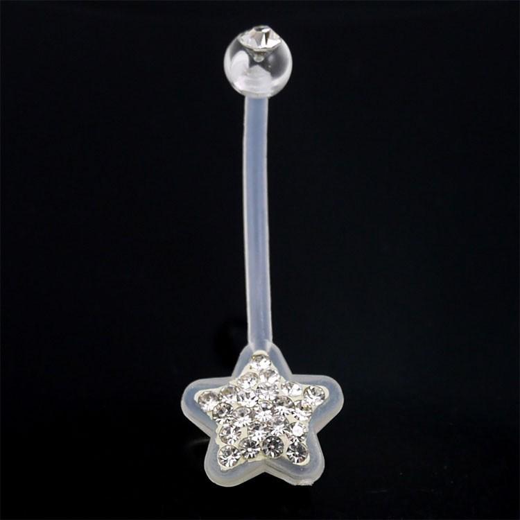 ボディピアス へそピアス 妊婦さんにも人気 スターバイオプラストネイブル 14g ボディーピアス ヘソピアス Mn1071 14g ピアス専門店ピアッシングナナ 通販 Yahoo ショッピング