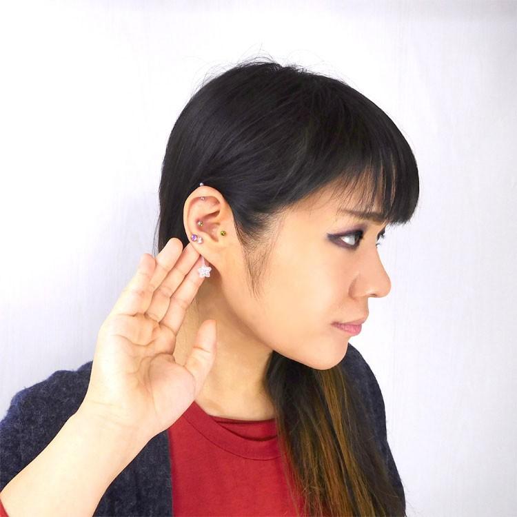 ボディピアス へそピアス 妊婦さんにも人気 スターバイオプラストネイブル 14g ボディーピアス ヘソピアス Mn1071 14g ピアス専門店ピアッシングナナ 通販 Yahoo ショッピング