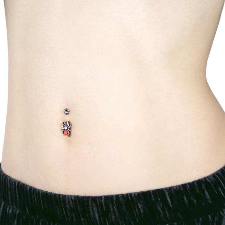 ボディピアス 14g クモ へそピアス ブラッドレッドスパイダーネイブル ボディーピアス ヘソピアス 蜘蛛 くも Nis11 ピアス専門店ピアッシングナナ 通販 Yahoo ショッピング