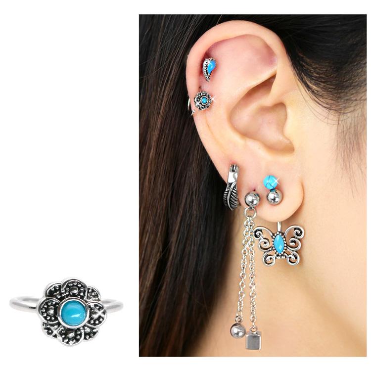 ボディピアス Soeur de Nana ひねって装着 お花モチーフのアニー