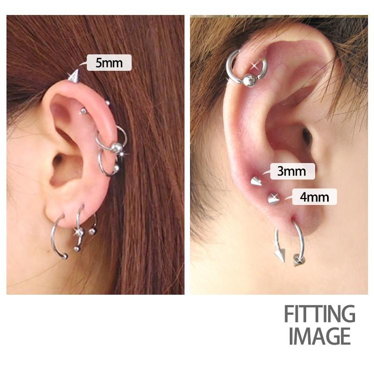 ボディピアスパーツ 2個セット キャッチ ネジ式 18G 16G 14G ボディピアスパーツ 2個セット キャッチ ネジ式 18G 16G 14G
