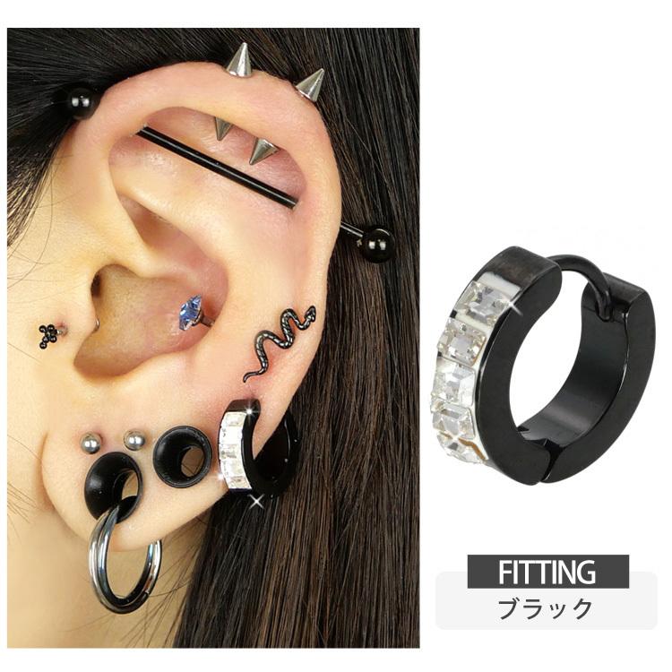 ボディピアス body pierce 20G 軟骨 かわいい おしゃれ ワンタッチで装着 レクタングラージュエル リング フープ ボディ トラガス ヘリックス｜piercing-nana｜11