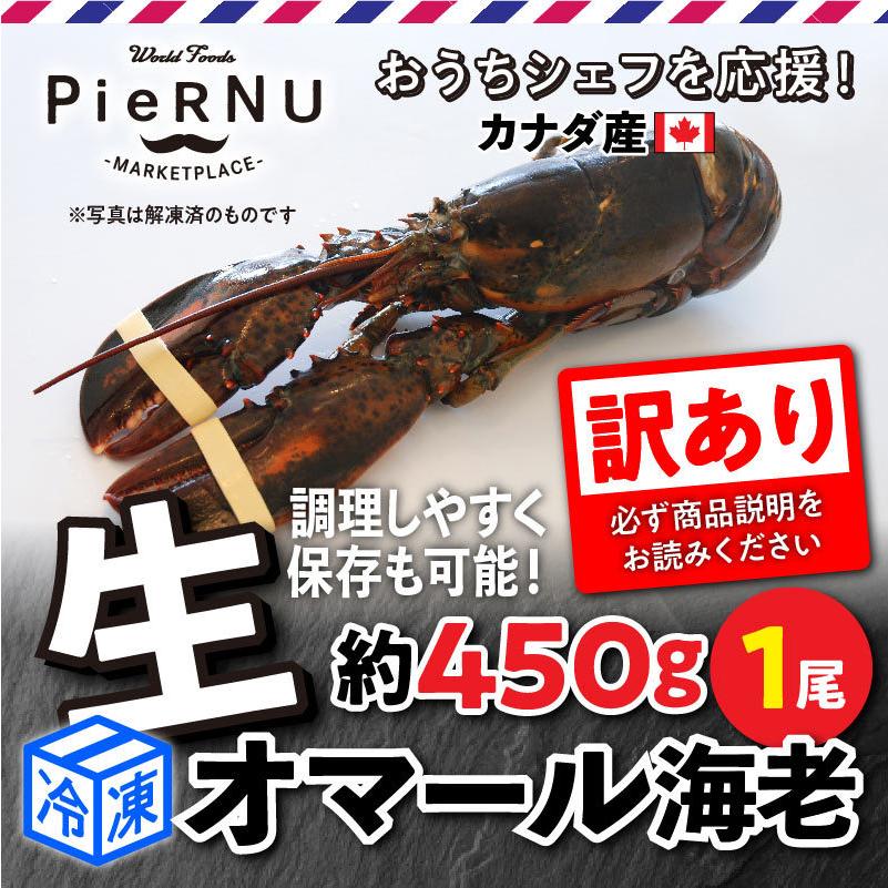 最新コレックション 冷凍 訳あり生オマール海老 カナダ産 約500g 1尾 Sooperchef Pk