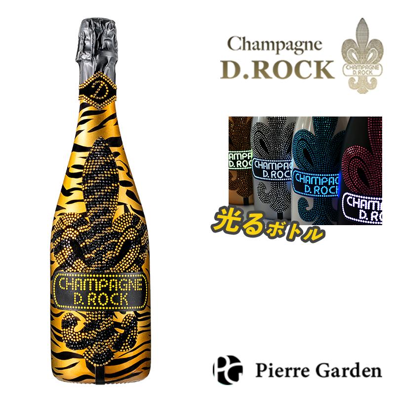 正規品 シャンパン D.ROCK TIGER LUMINOUS タイガー 辛口 ブリュット DROCK ディーロック 限定ボトル ギフト 高級シャンパン キャバクラの画像
