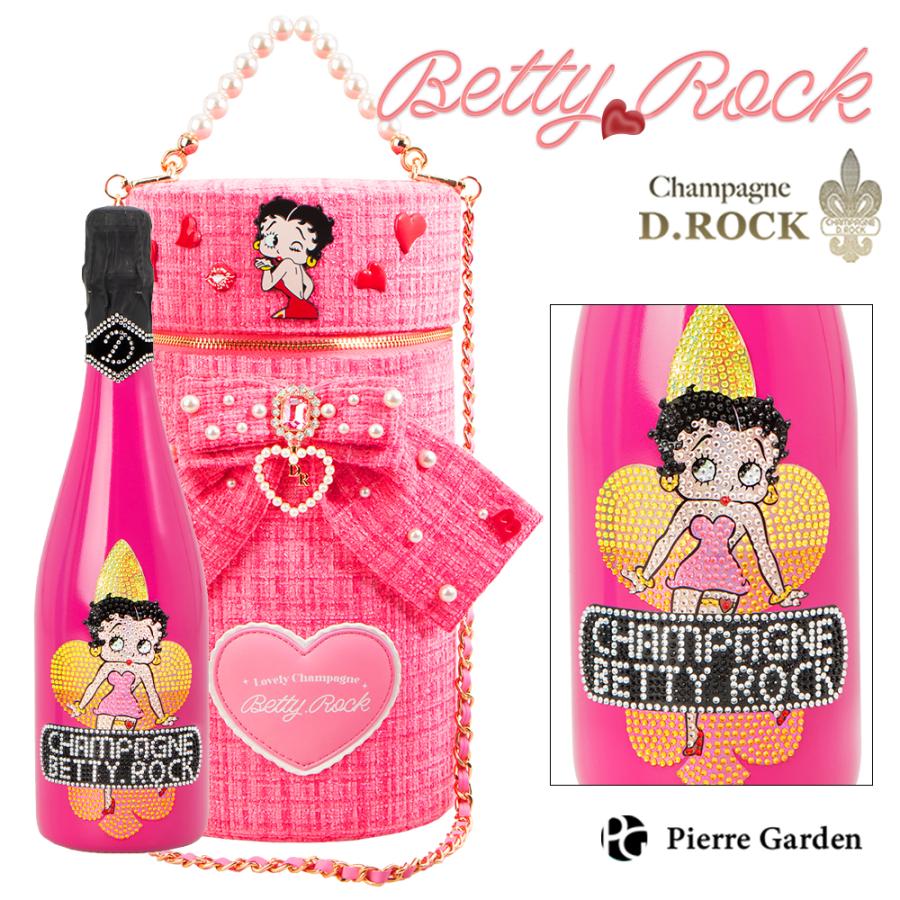 【24時間以内発送】 BETTY ROCK Pink スタッズボトルBOXset シャンパンD.ROCK BETTY.ROCK TWEED PINK ベティブープ ピンク ベティ
