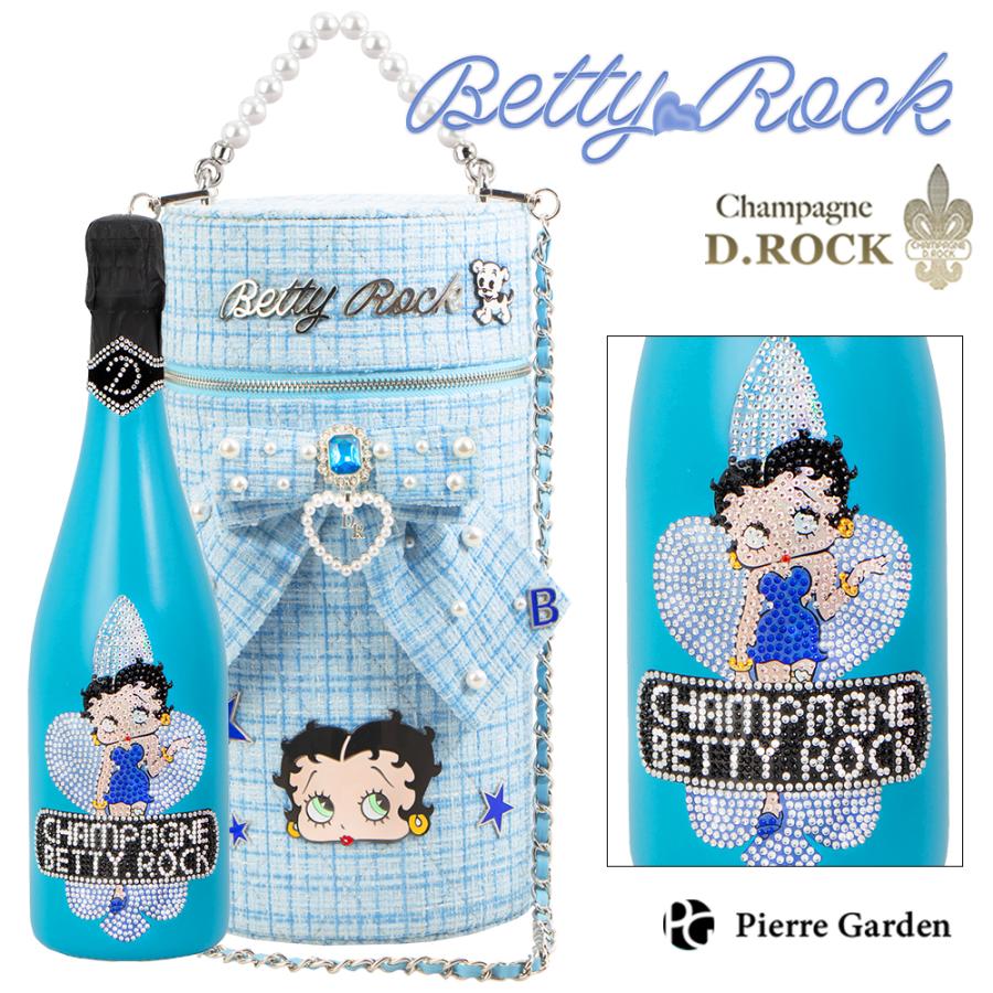 シャンパンD.ROCK BETTY.ROCK TWEED BLUE ベティブープ ブルー ベティ