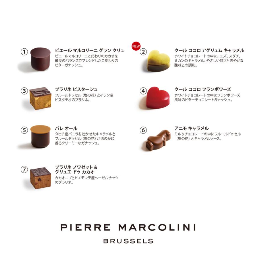 秋 ギフト 敬老の日 スイーツ 2026 ピエール マルコリーニ 公式 セレクション 7個入り チョコレート 高級 お礼 内祝い 手土産 ベルギー 紙袋付き | ピエール・マルコリーニ | 02