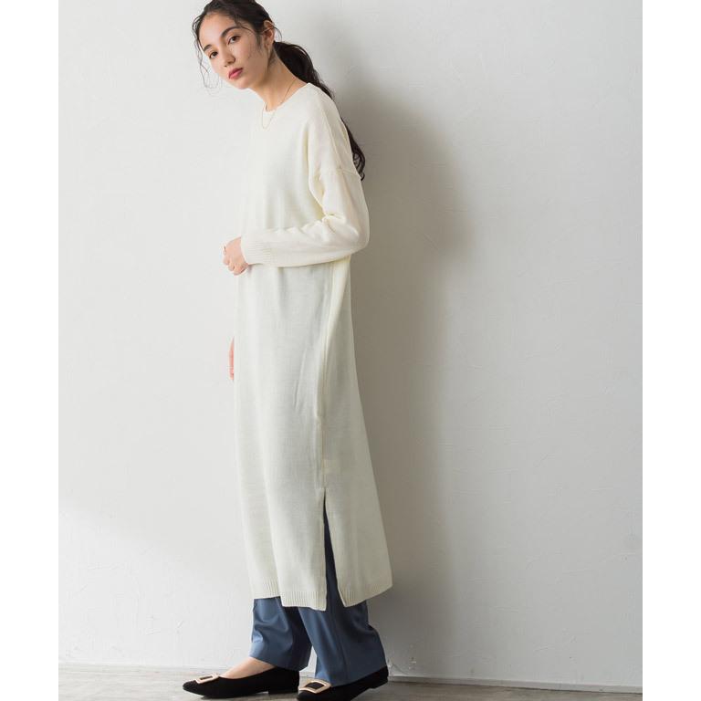 Pierrot（ピエロ） ワンピース ニットワンピクルーネック