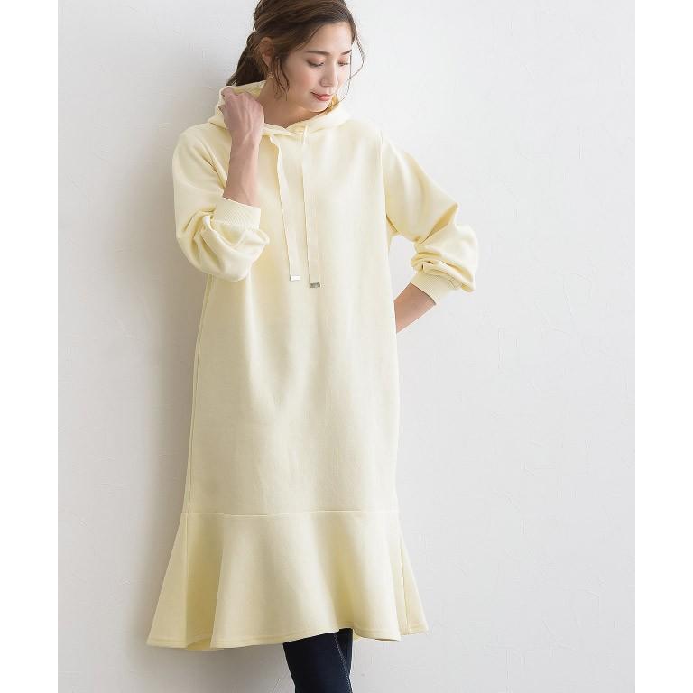 スウェットワンピース パーカーワンピース フレア ひざ下丈 レディース B1812 0313 Pierrot ピエロ 通販 Yahoo ショッピング