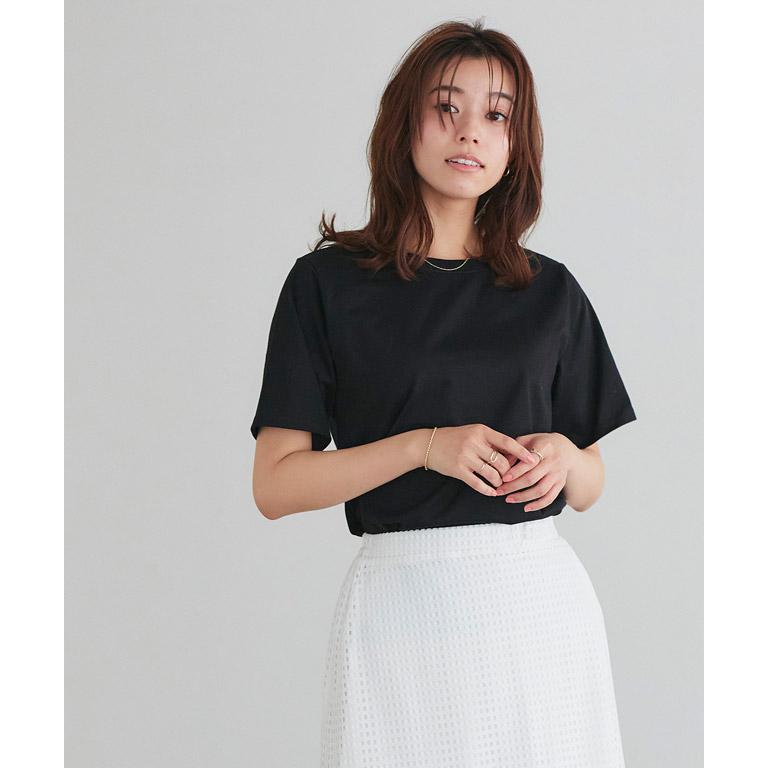 Tシャツ カットソー トップス コットン 綿100 シンプル 半袖 夏 上品 レディース MD (送料無料〜5/22 16:59まで)｜pierrot-webshop｜12