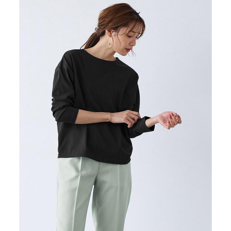 marvelous by Pierrot Tシャツ 2way お手入れ簡単 綿混 marvelous by Pierrot Tシャツ 2way お手入れ簡単 綿混