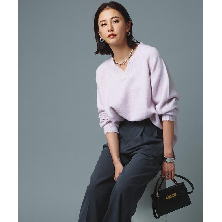 タグ付 Pasterip メリノウール ニット ブラックラメ ピンク タグ付 Pasterip メリノウール ニット ブラックラメ ピンク