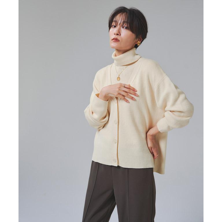 美品✨️D&G シルク100% スカル総柄 ドクロ リブニットカーディガン XL RASW カーディガン ニット 綿シルク ベーシック オフィス ラス