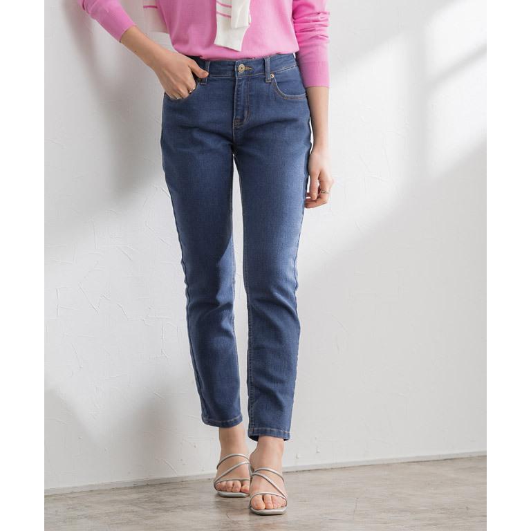 デニム テーパード ジーンズ ストレッチ パンツ 春 レディース 大きいサイズ ボトムス Md Bx 送料無料 E1703 Pierrot ピエロ 通販 Yahoo ショッピング