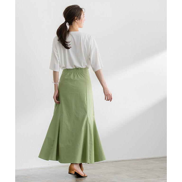 スカート ロングスカート マーメイドスカート マーメイド リネン混  