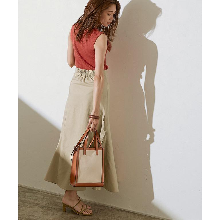 スカート ロングスカート マーメイドスカート マーメイド リネン混  