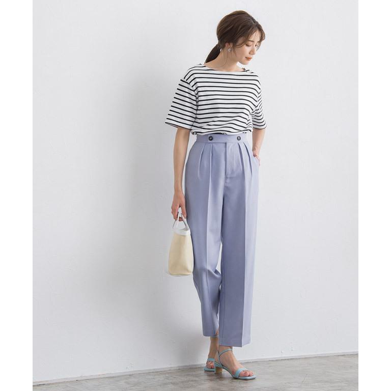 貴島明日香さん着用 パンツ ストレートパンツ リネンライク マリンスタイル お手入れ簡単 白 上品 夏 レディース Ks2112 Pierrot ピエロ Yahoo 店 通販 Yahoo ショッピング