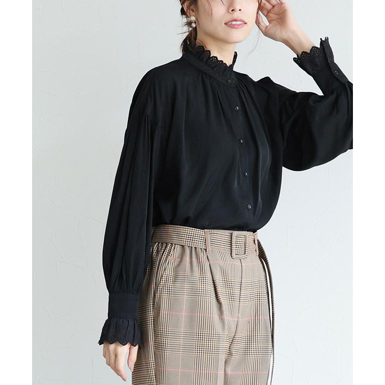 近澤レース店　レース装飾　長袖シャツ 近澤レース店 レース装飾 長袖シャツ 2025年最新】近沢レース店