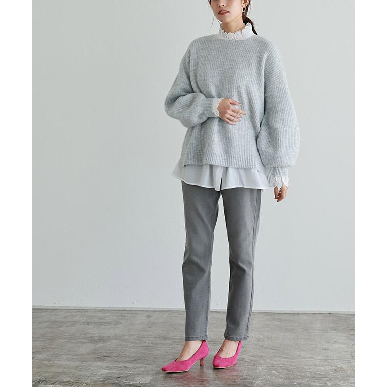 にこちゃん様 マイラン ボリュームスリーブ シャツドレス 羽織に