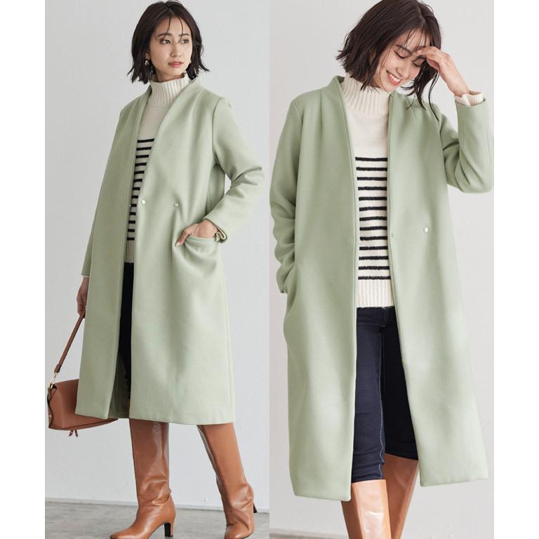 marvelous by Pierrot コート ノーカラー メルトン アウター