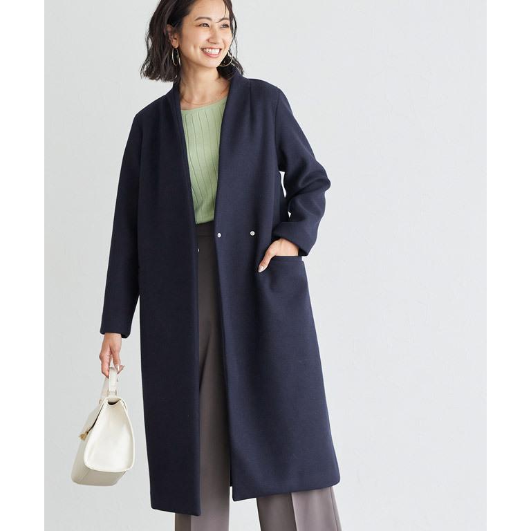 marvelous by Pierrot コート ノーカラー メルトン アウター