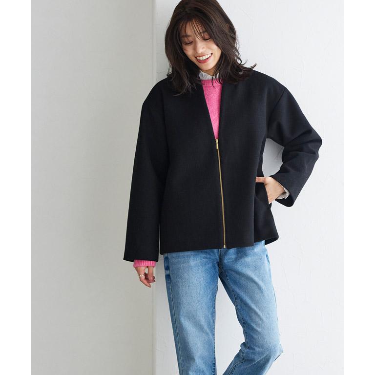 marvelous by Pierrot コート ショートコート Vネック アウター marvelous by Pierrot コート ショートコート Vネック アウター