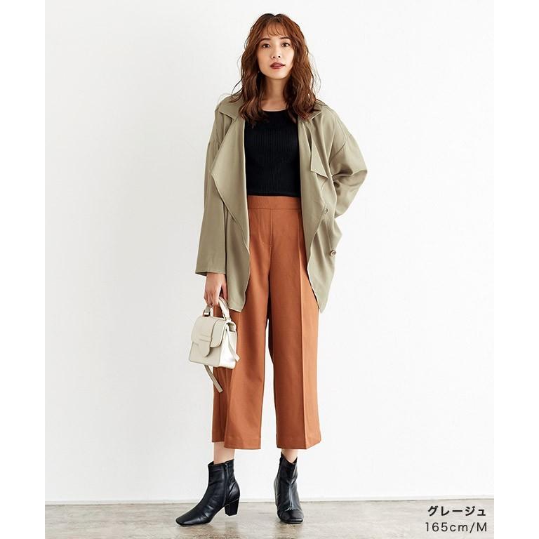 Sale トレンチコート ショート丈 オーバーサイズ アウター レディース S1906 Pierrot ピエロ 通販 Yahoo ショッピング