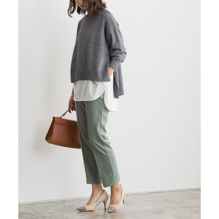 ニット カットソー セットアイテム レイヤード セーター ハイネック 重ね着 長袖 秋 冬 レディース S06 Pierrot ピエロ 通販 Yahoo ショッピング