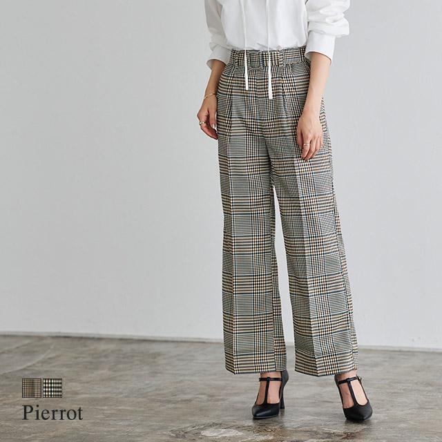 ダレノガレ篤史 70s ウールフレアパンツ チェック ビックベル チェック