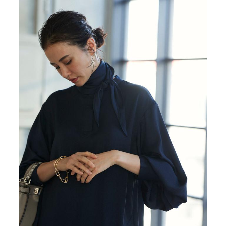 RASW ブラウス トップス スカーフ付き ハイネック レディース