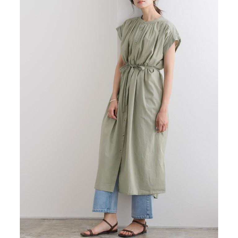 フレンチスリーブ ギャザー シャツ シャツワンピース レディース Yd02 0312 Pierrot ピエロ 通販 Yahoo ショッピング