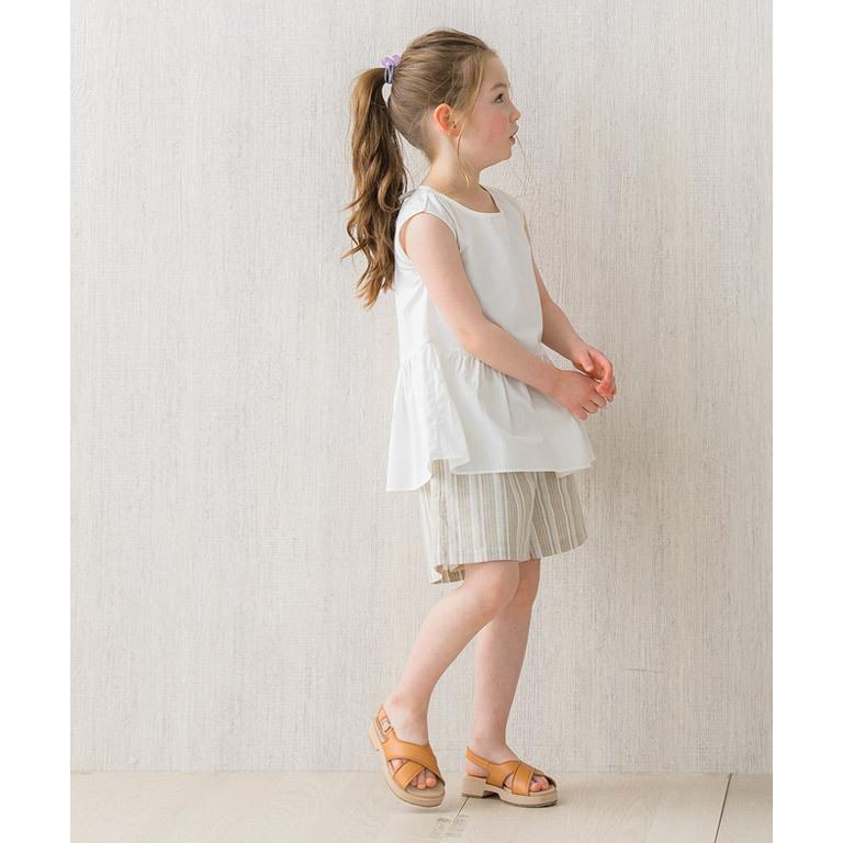 ブラウス ノースリーブ シャツ フレア キッズ 子供服 ペア お揃い リンクコーデ Md Yt2103 Pierrot ピエロ 通販 Yahoo ショッピング