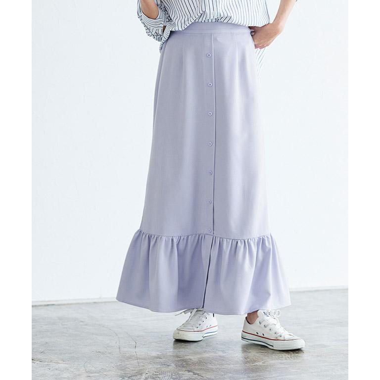 marvelous by Pierrot スカート ギャザー フロントボタン フレア