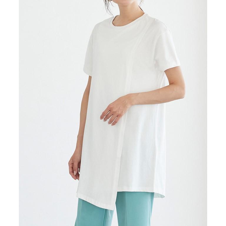 Tシャツ 半袖 綿100 コットン100 アシンメトリー レディース MD｜pierrot-webshop｜15