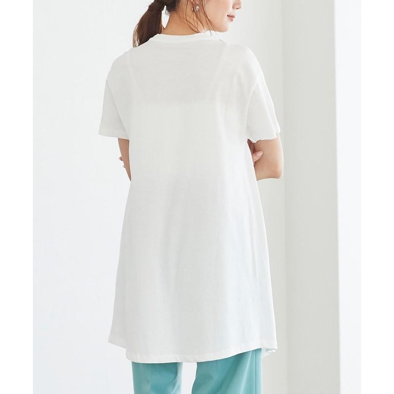 Tシャツ 半袖 綿100 コットン100 アシンメトリー レディース MD｜pierrot-webshop｜16