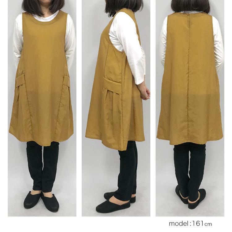 エプロン おしゃれ かぶるだけ 保育士 エプロンドレス かぶり ナイロン