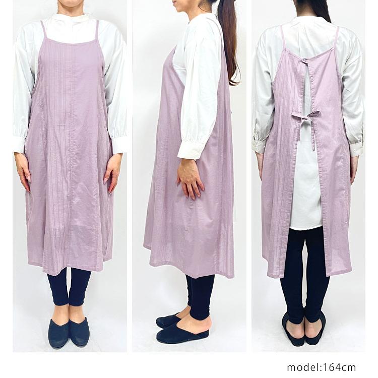 エプロン おしゃれ かぶるだけ 保育士 ワンピース エプロンドレス