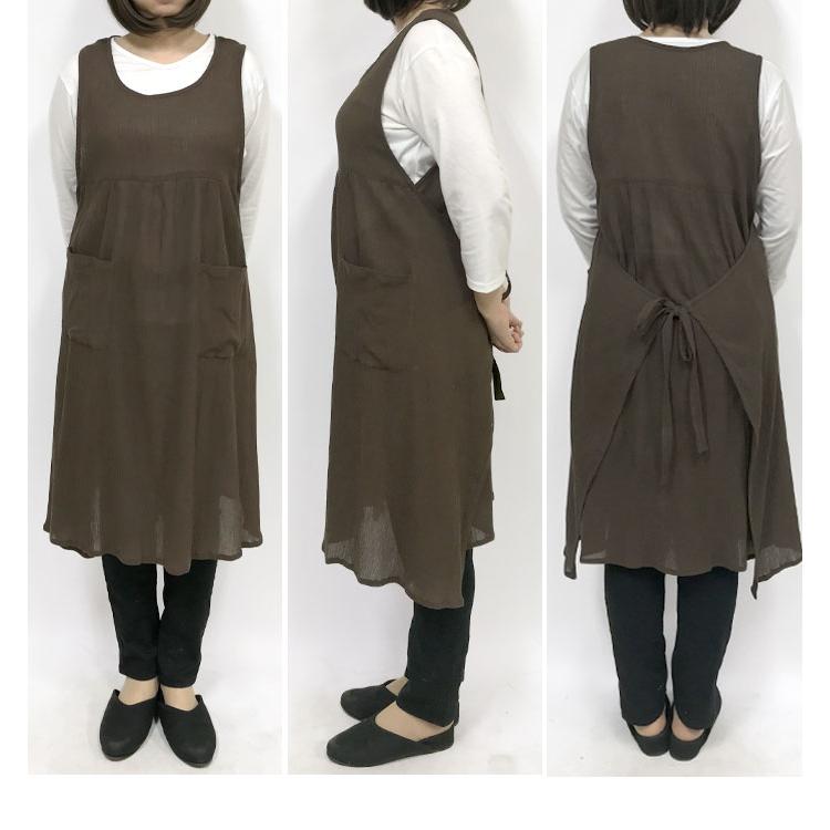 エプロン かぶるだけ おしゃれ 保育士 かわいい ワンピース エプロン