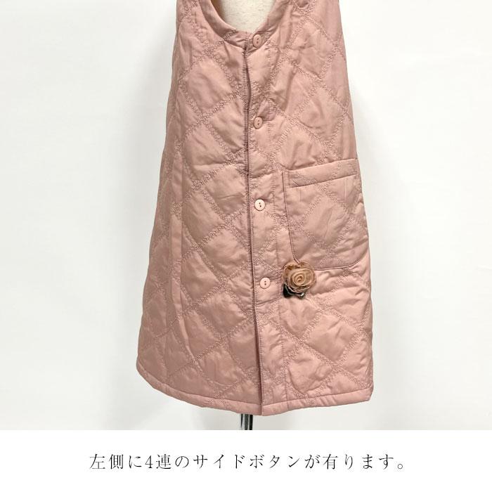 エプロン おしゃれ 保育士 かぶり かぶるだけ 花モチーフ 撥水加工