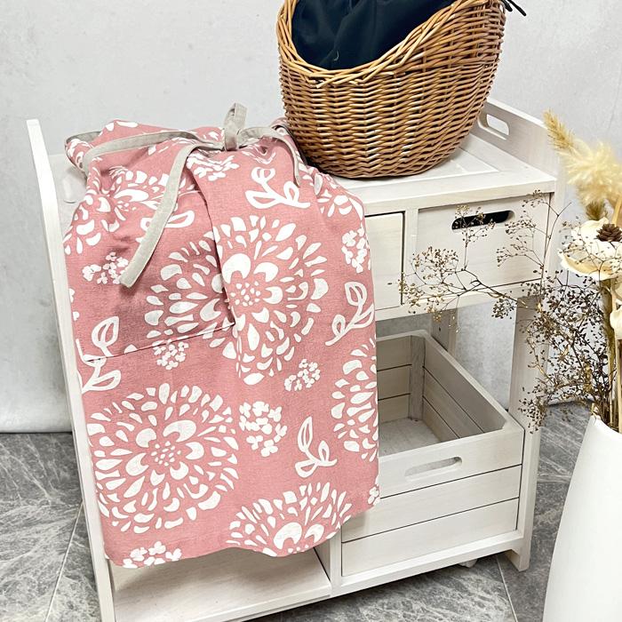 エプロン おしゃれ 保育士 かわいい ユーリ 花柄 北欧 ショート