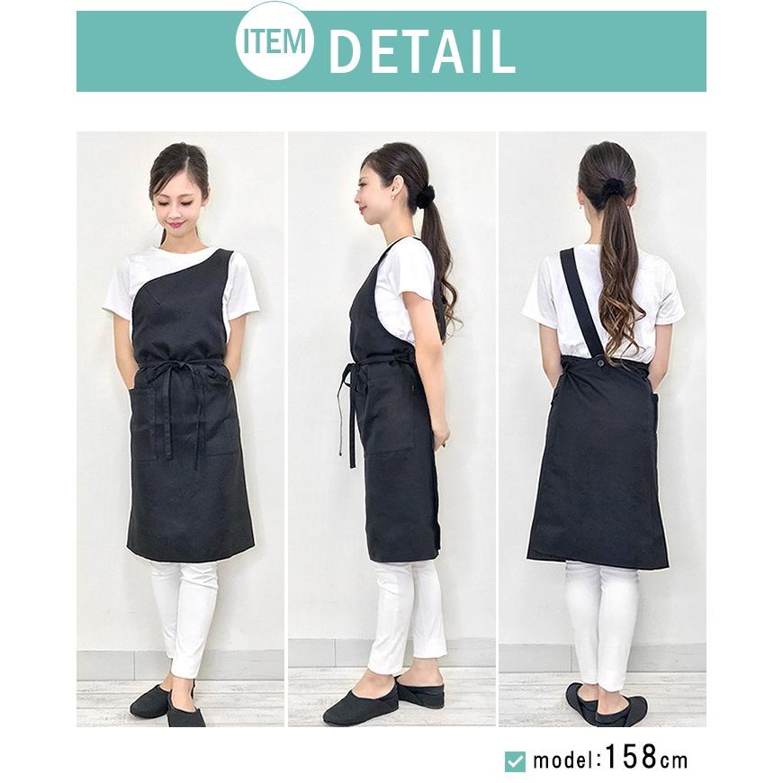 メール便送料無料 エプロン ワンショルダー おしゃれ かわいい レディース 黒 カフェ サロン エステ Ka 10 N Apron 3 Cofuri コフリ 通販 Yahoo ショッピング